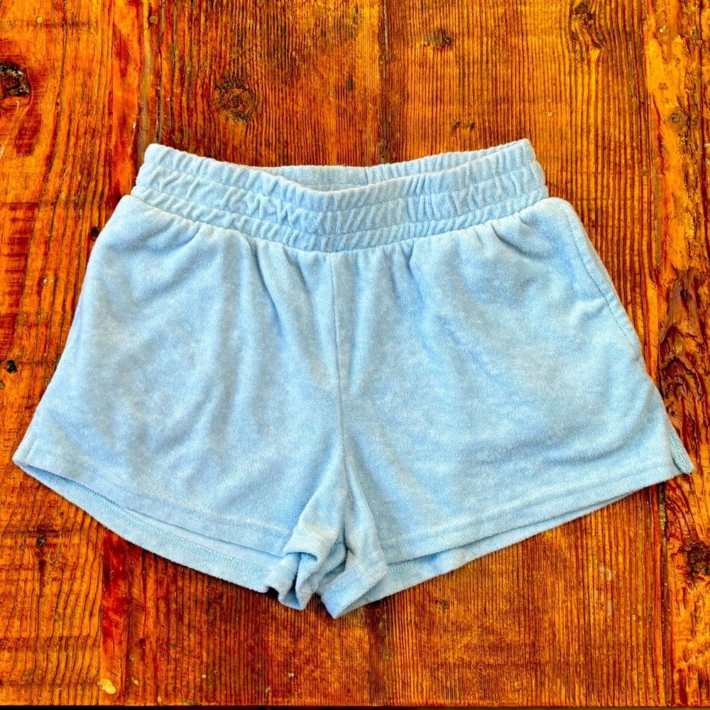 Shorts Terrycloth Light Blue Small